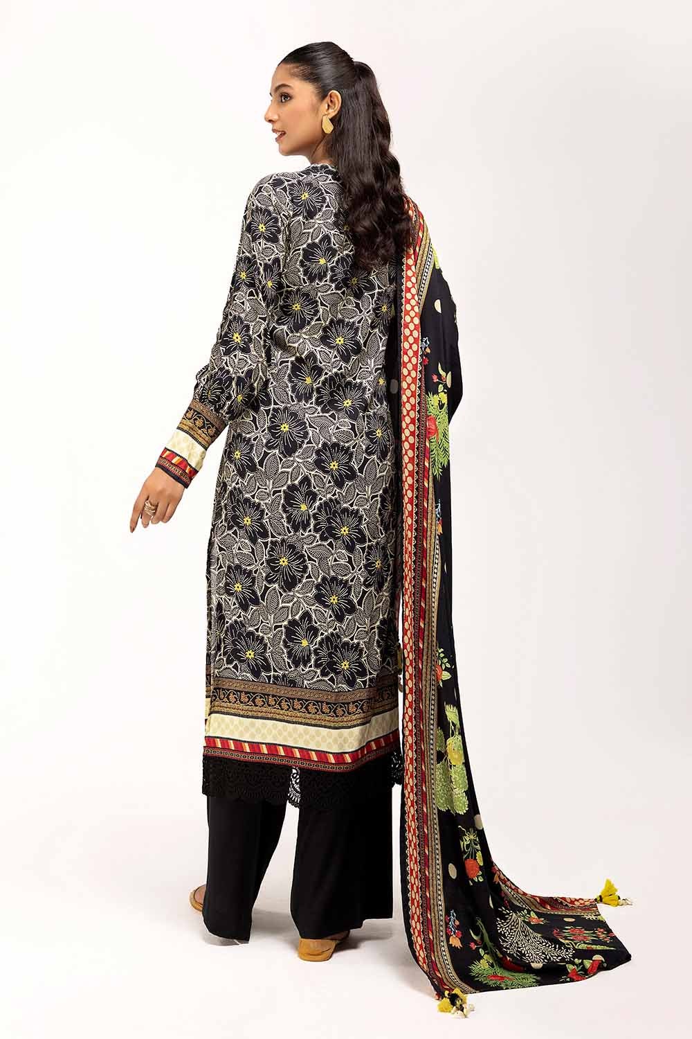 3 Piece Unstitched Printed Linen Suit LT-42001