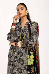 3 Piece Unstitched Printed Linen Suit LT-42001