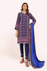 3 Piece Unstitched Printed Linen Suit LT-42008