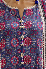 3 Piece Unstitched Printed Linen Suit LT-42008