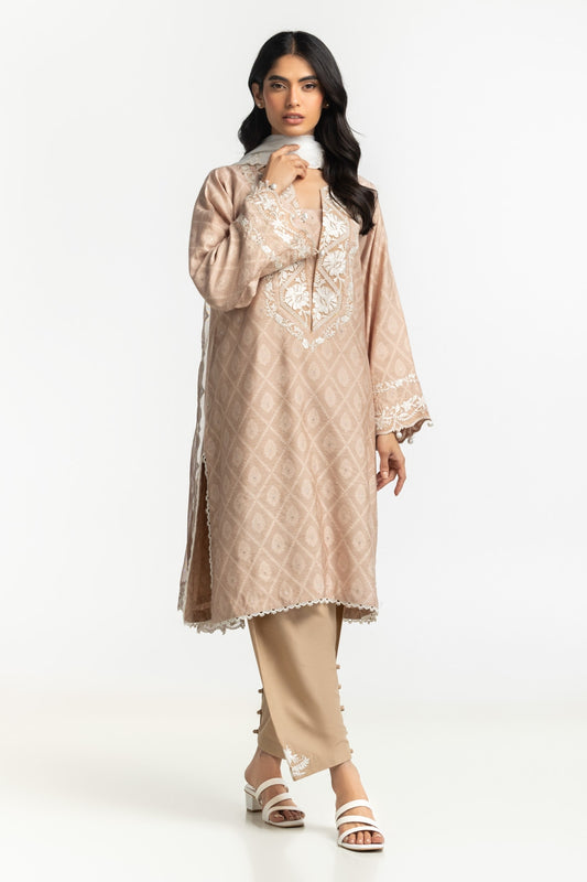 Lurex Jacquard Embroidered Shirt And Trouser IPST-44321