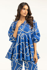 Ripple crinkle Printed Co-Ord Set IPST-44761