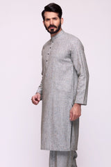 Grey Bannu Donigal Unstitched Fabric