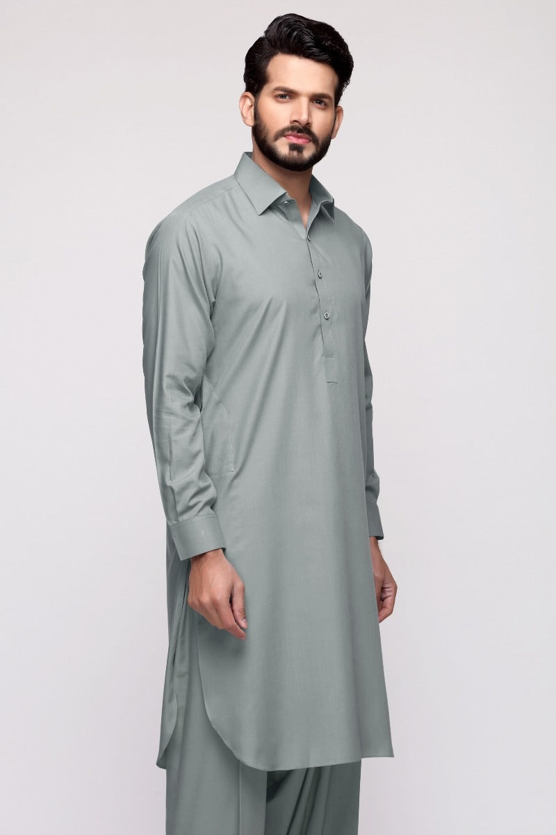 Silver Grey Unstitched Fabric Gul 900 Summer Cruise