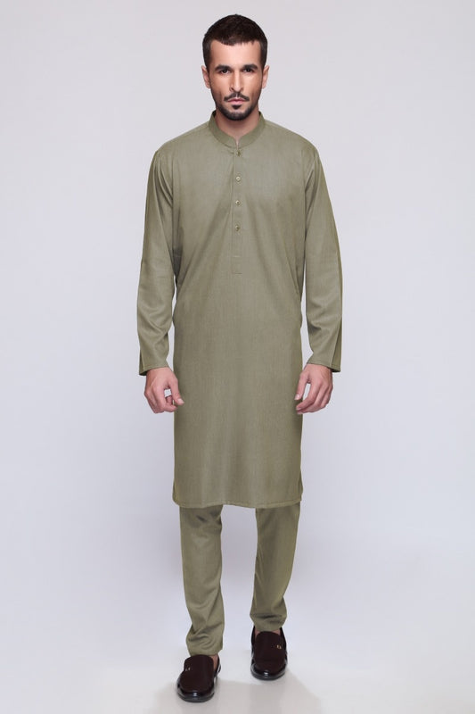 Light Green Unstitched Fabric VISION ARZOO