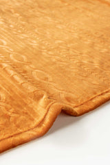 AW24-Maple Embossed Single Ply Fleece Throw