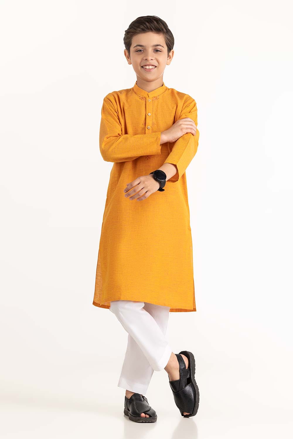 Marigold Embroidered Kurta KR-KEMB22-013