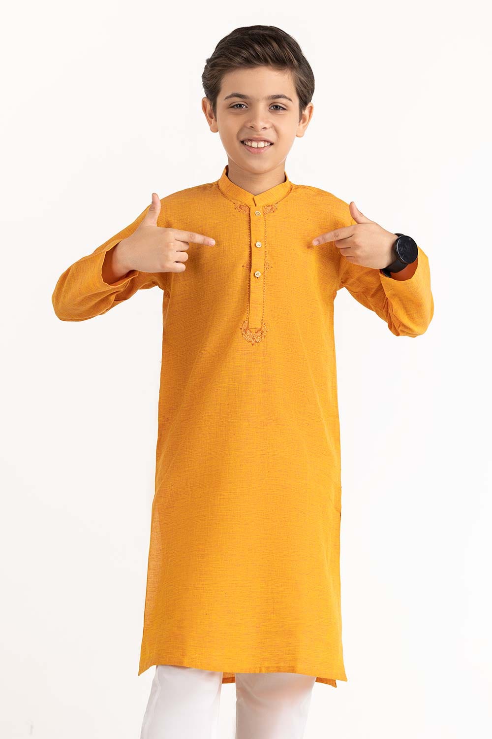 Marigold Embroidered Kurta KR-KEMB22-013