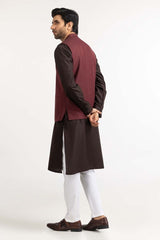 Maroon Basic Waist Coat WC-PD23-015