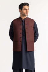 Maroon Basic Waist Coat WC-PD24-008