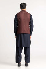 Maroon Basic Waist Coat WC-PD24-008