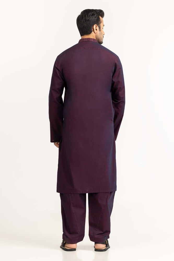 Maroon Embroidered Suit SK-E24-014