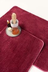 Maroon Red Bath Mat