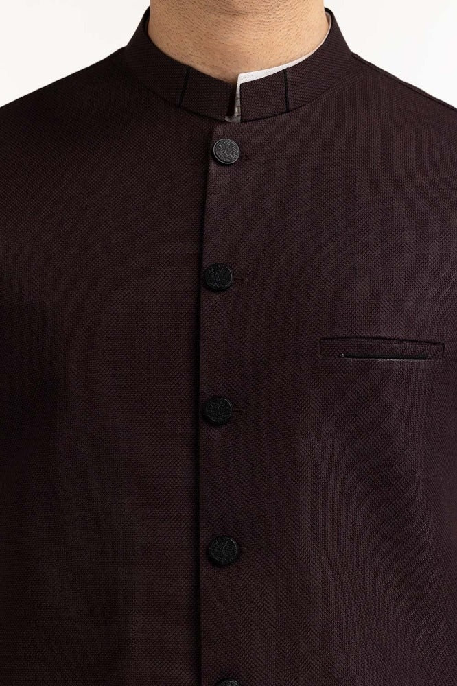Maroon Styling Waist Coat WC-PD23-013