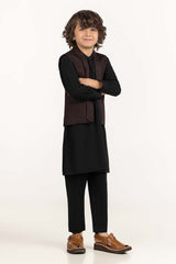 Maroon Stylized Waist Coat KWC-PD23-005