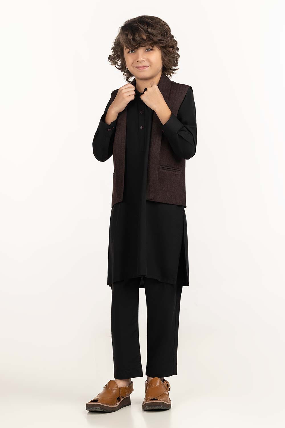 Maroon Stylized Waist Coat KWC-PD23-005