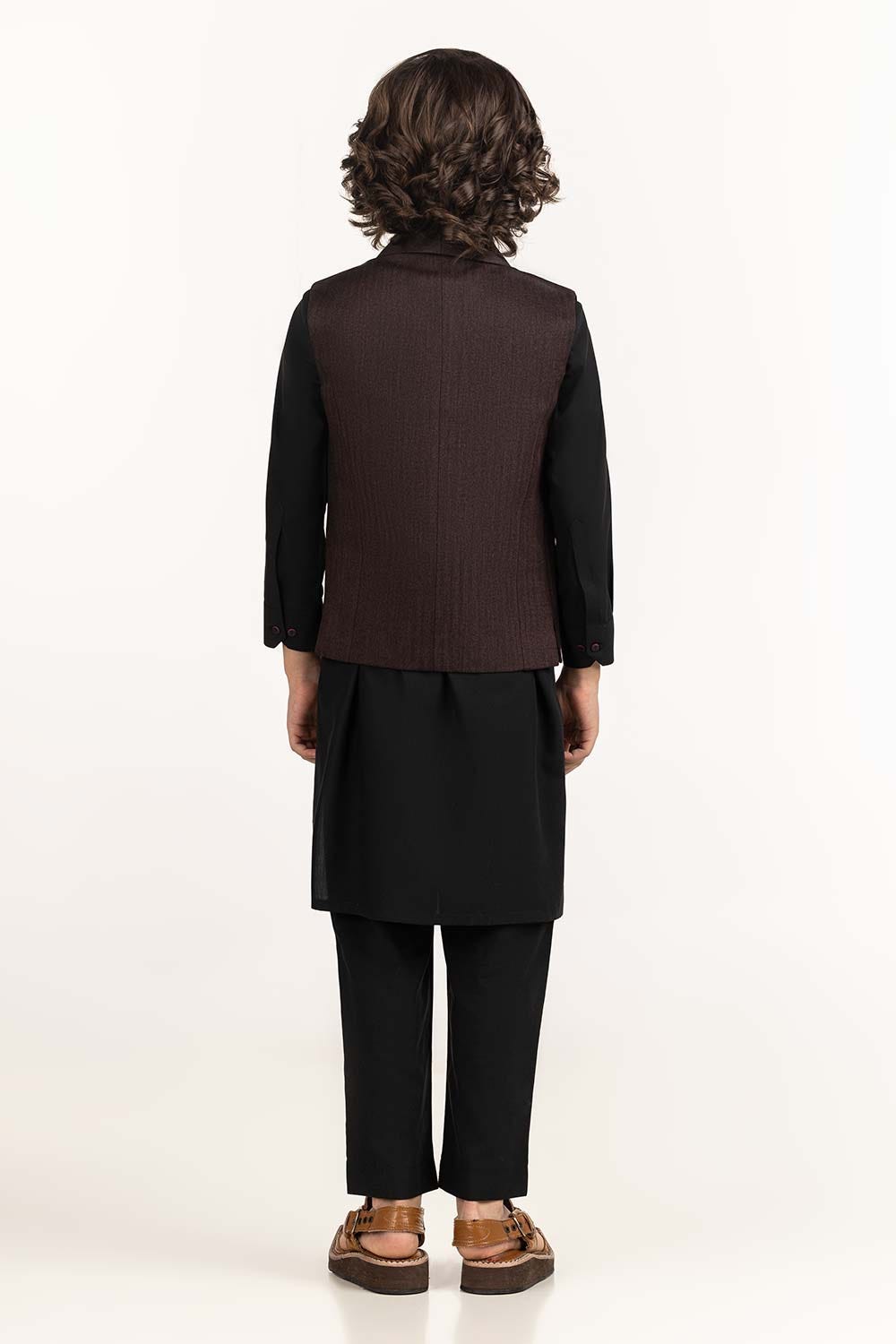 Maroon Stylized Waist Coat KWC-PD23-005