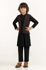 Maroon Stylized Waist Coat KWC-PD23-005