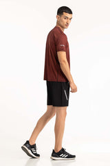 Maroon Textured Tee AW-TS23-009