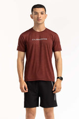 Maroon Textured Tee AW-TS23-009