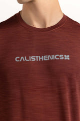 Maroon Textured Tee AW-TS23-009