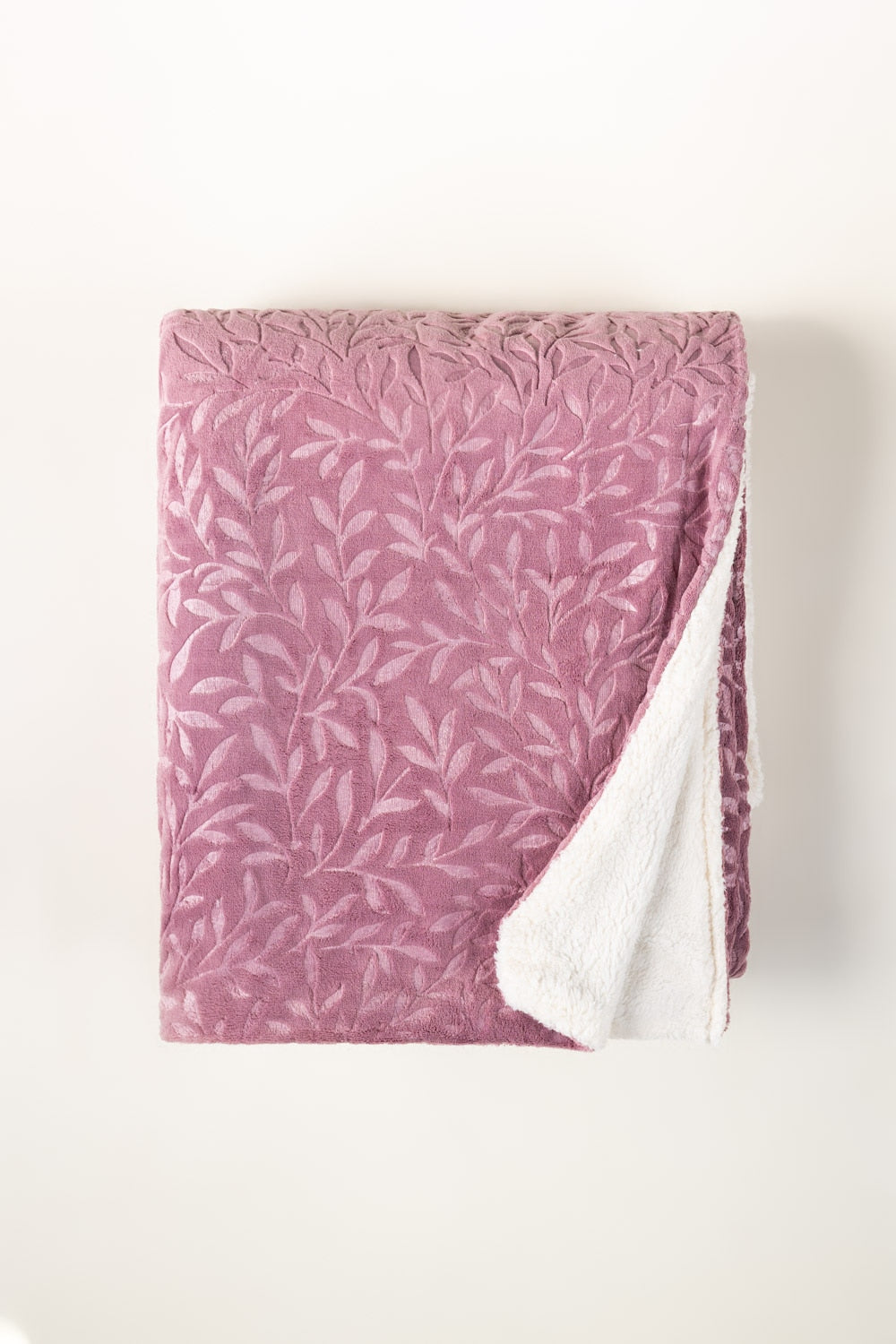 AW25 Mauve Double Ply Fleece Throw