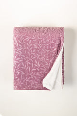 AW25 Mauve Double Ply Fleece Throw