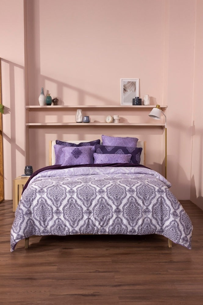 Mauve Mist T-200 Quilt Cover Set