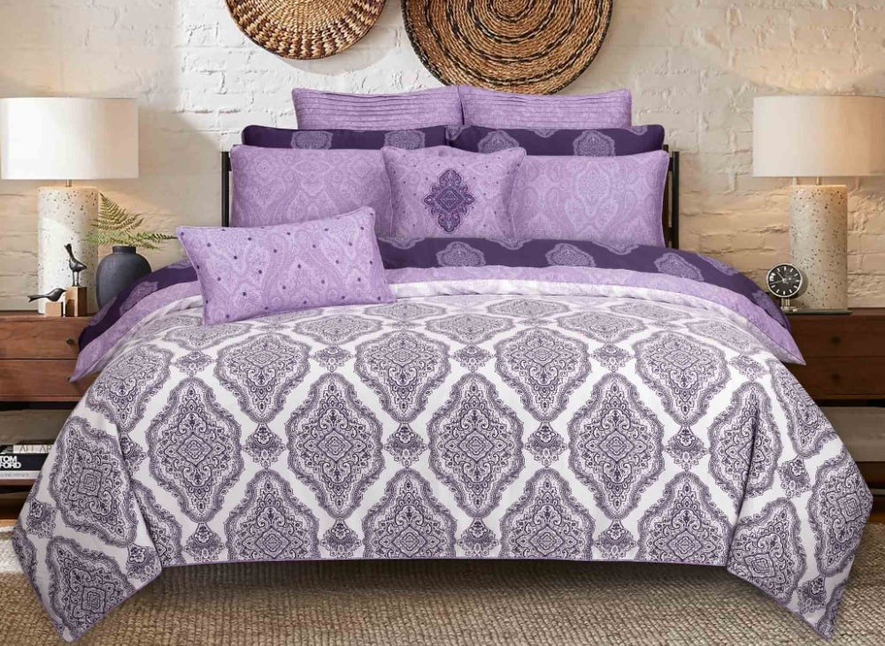 Mauve Mist T-200 Quilt Cover Set