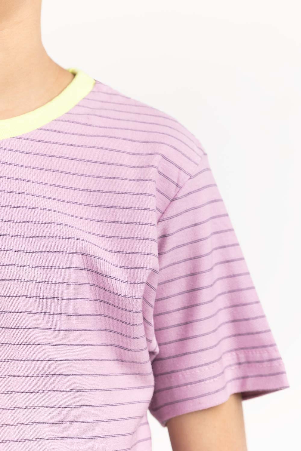 Junior Boy Mauve Stripped Knit Top JBKT-2210073 B