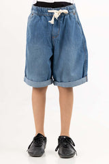 Toddler Boy Medium Wash Basic Denim Shorts TBDB-2210003 B