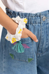 Toddler Girl Medium Wash Basic Denim Shorts TGDB-2210035 B
