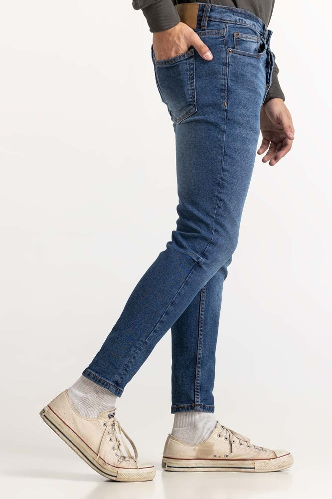 Medium Blue Basic Jeans MN-JNS- DN23-015