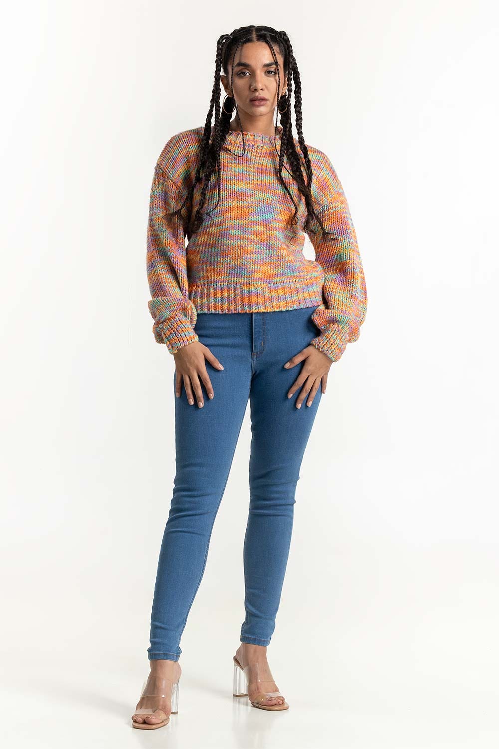 Medium Blue Denim Jeans 224-221-009
