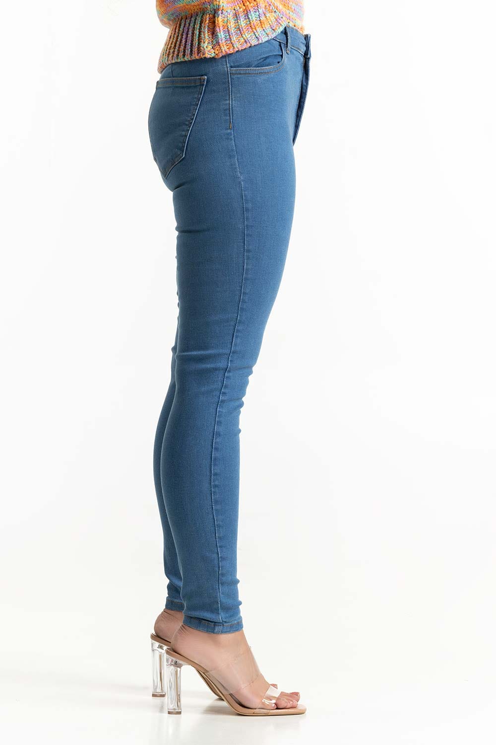 Medium Blue Denim Jeans 224-221-009