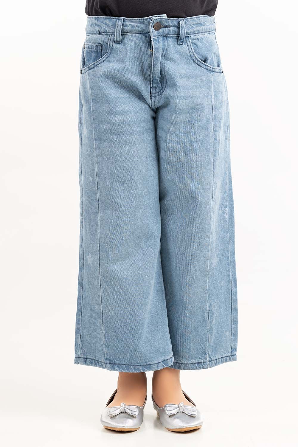 Junior Girl Medium Wash Basic Denim Jeans JGDB-2210058 A