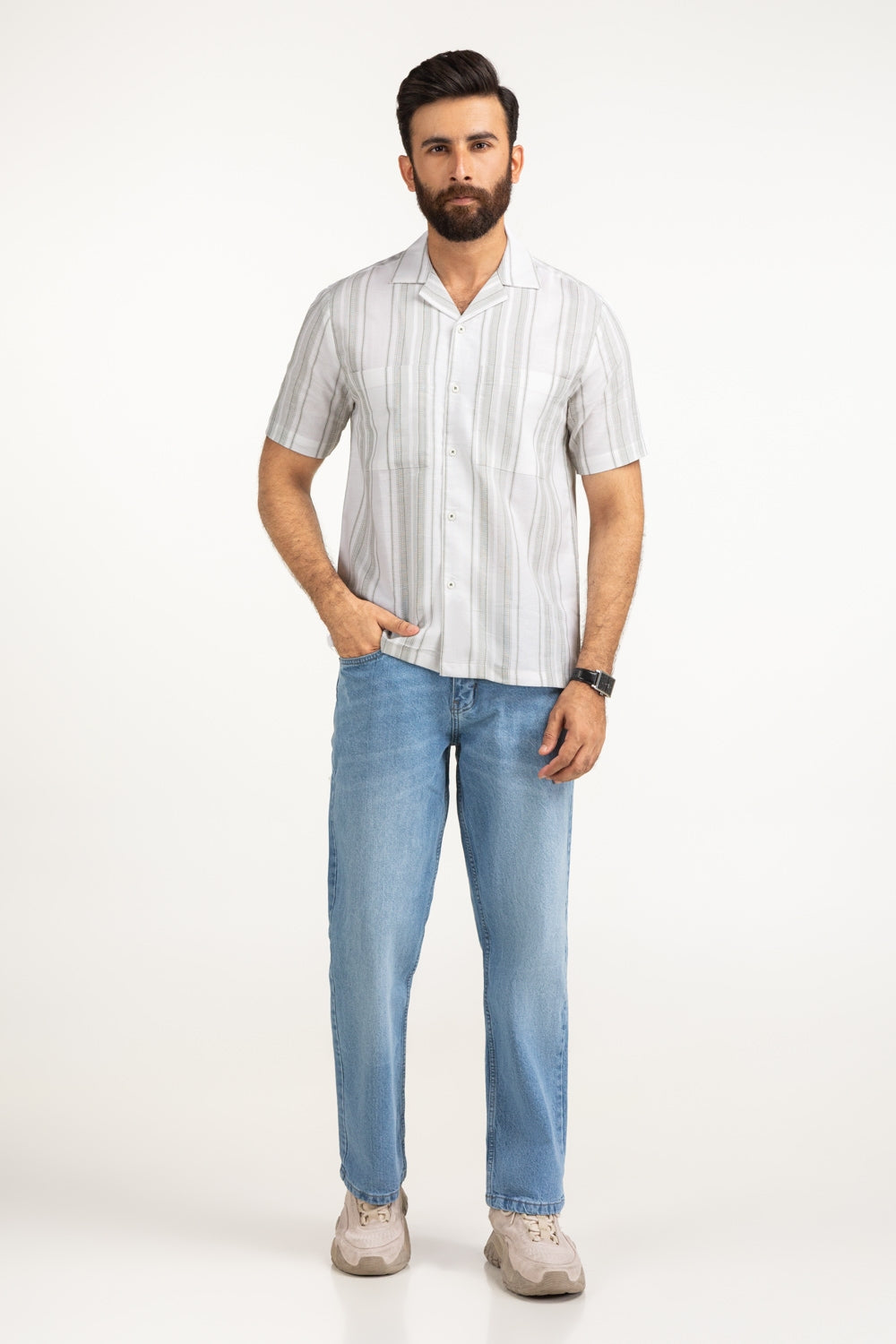 Regular Fit Casual Shirts MN-CS-SS25-173