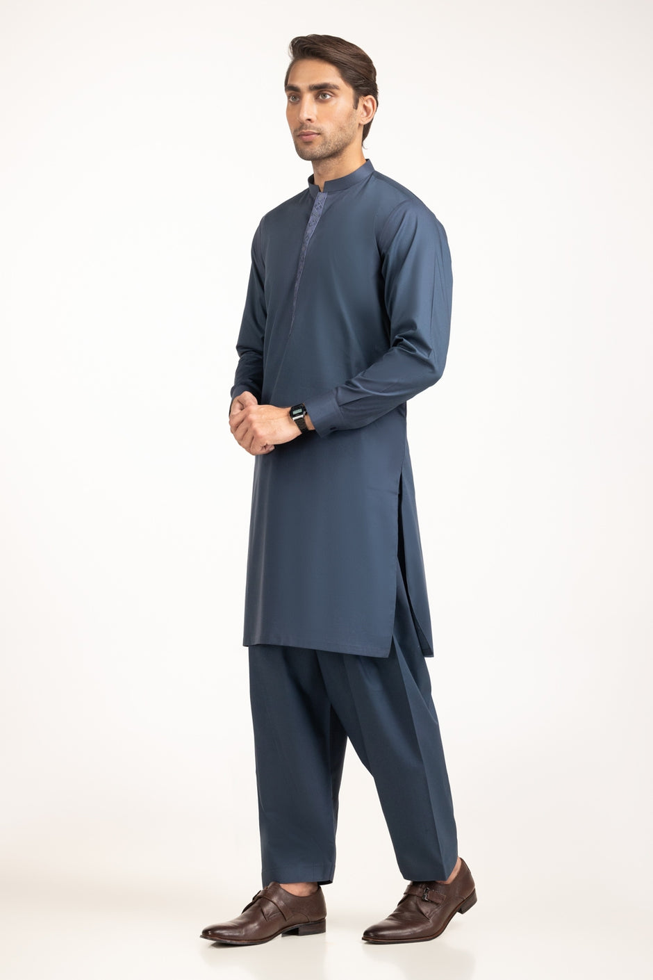 Regular Fit Embroidered Suits