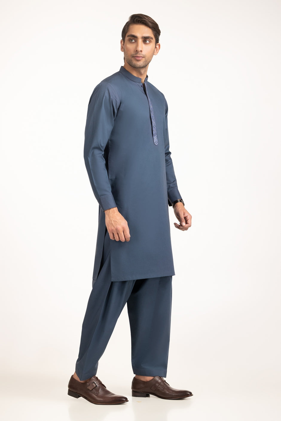 Regular Fit Embroidered Suits