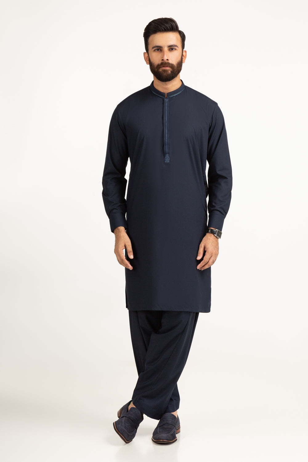 Regular Fit Embroidered Suits