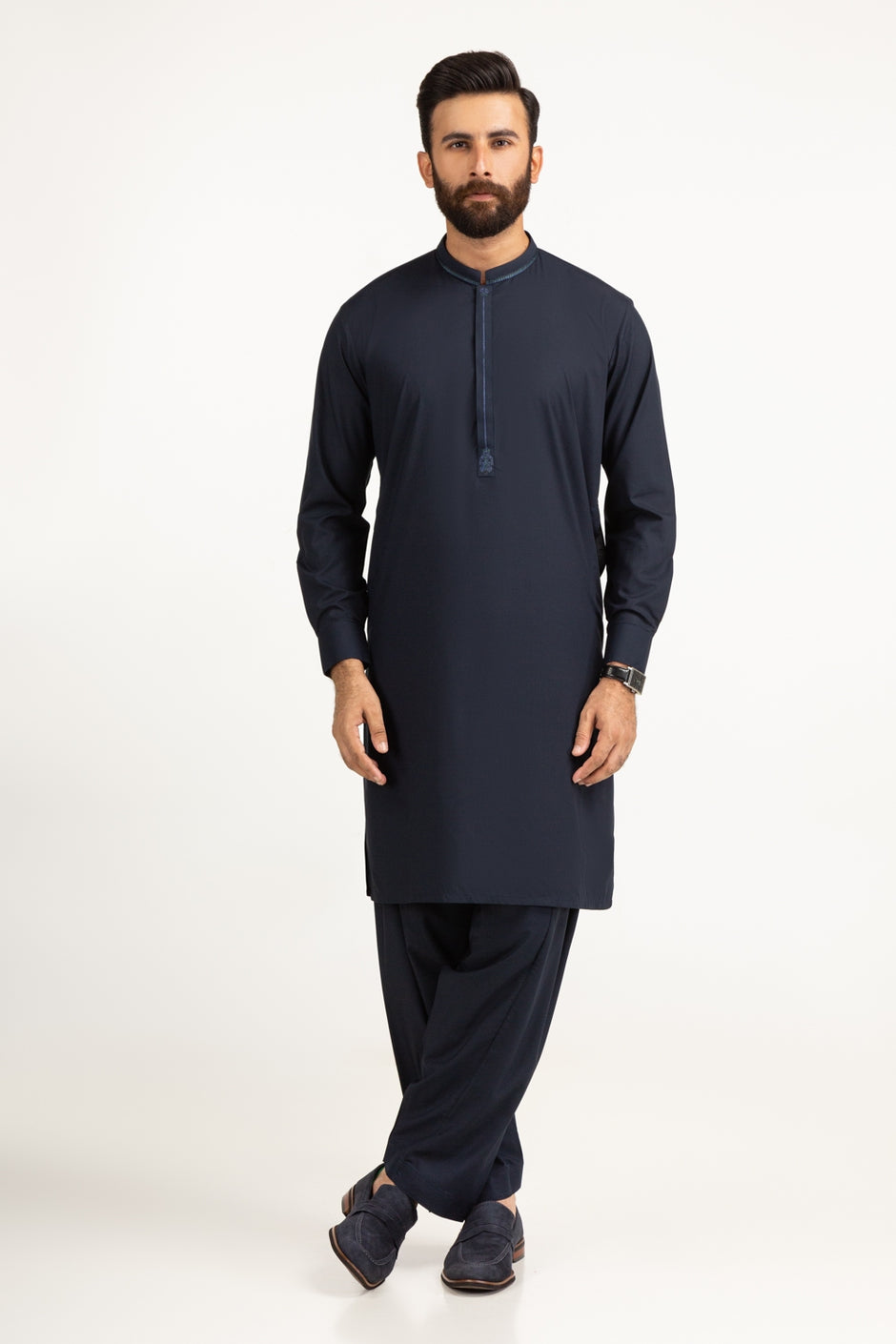 Regular Fit Embroidered Suits