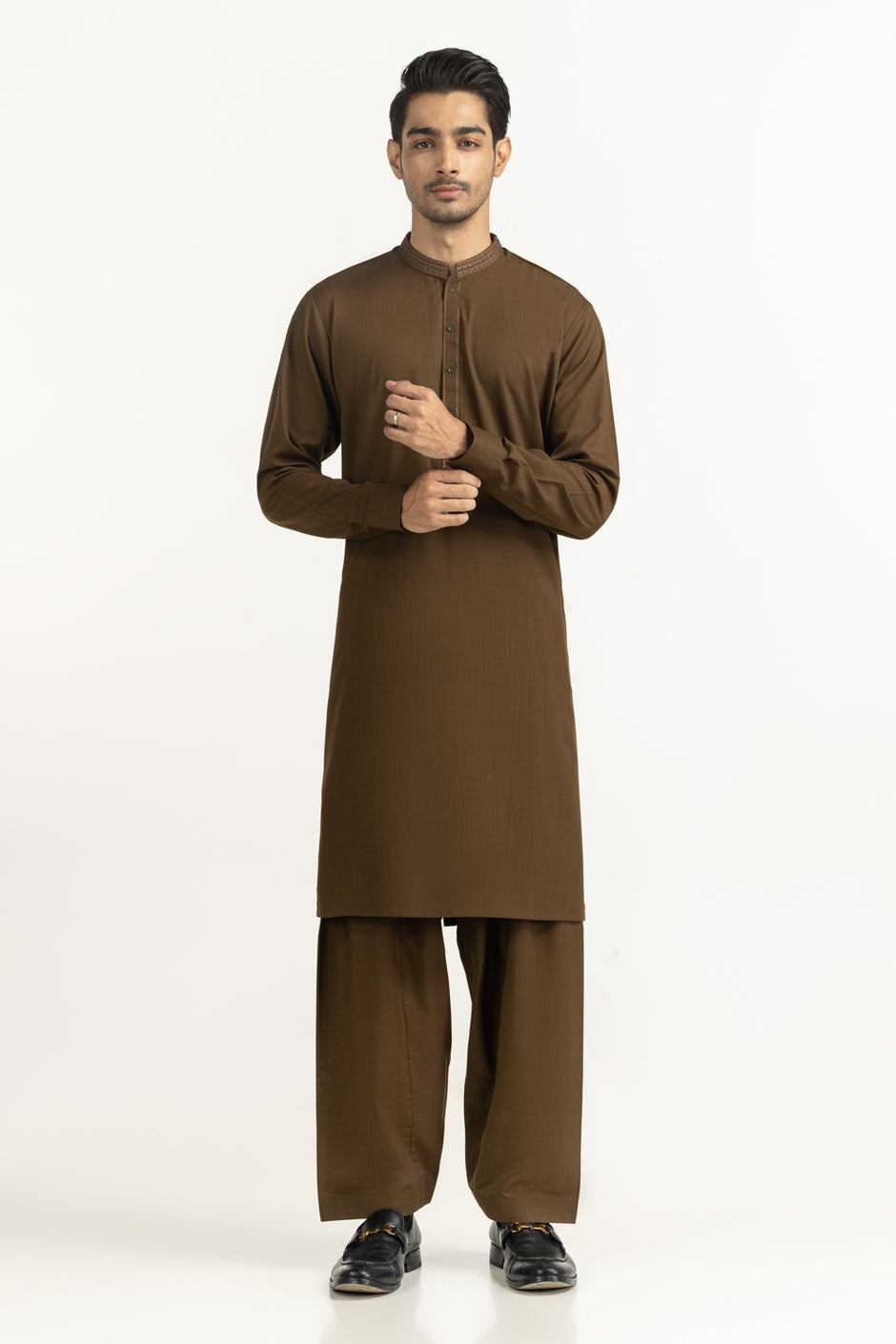 Regular Fit Embroidered Suits