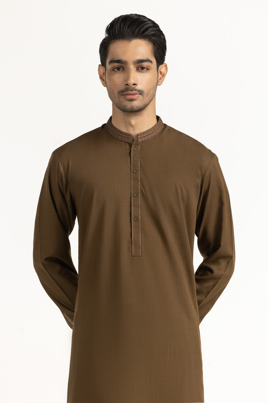 Regular Fit Embroidered Suits