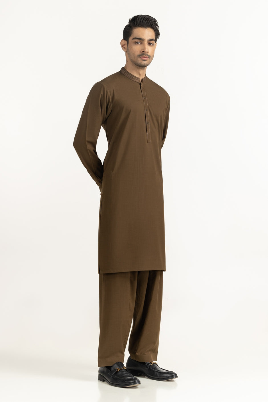 Regular Fit Embroidered Suits