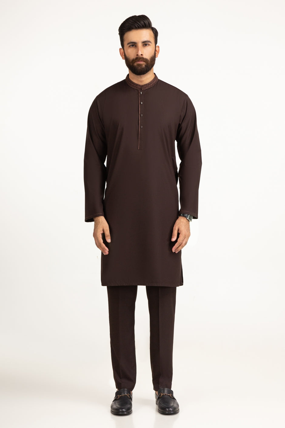 Regular Fit Embroidered Suits