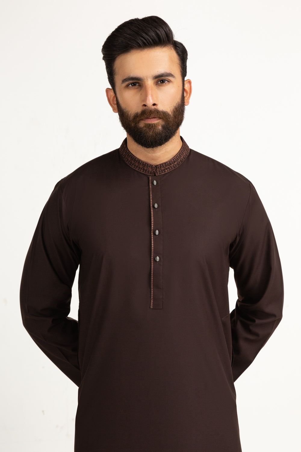 Regular Fit Embroidered Suits