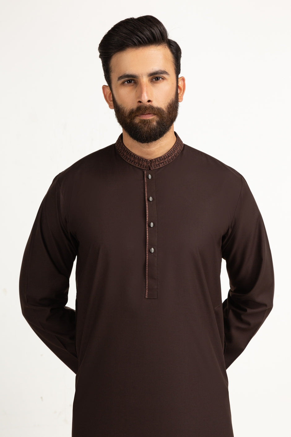 Regular Fit Embroidered Suits