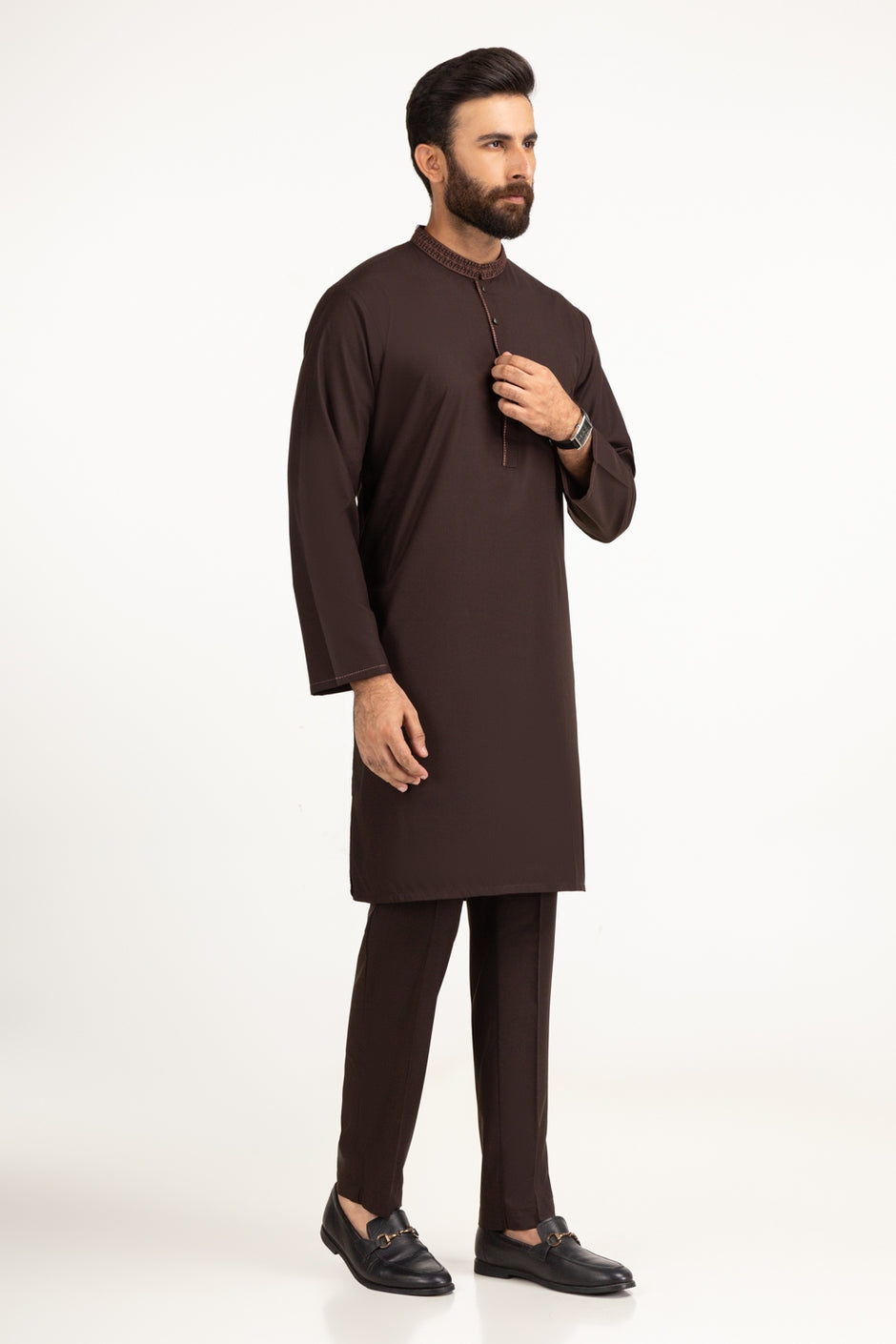 Regular Fit Embroidered Suits