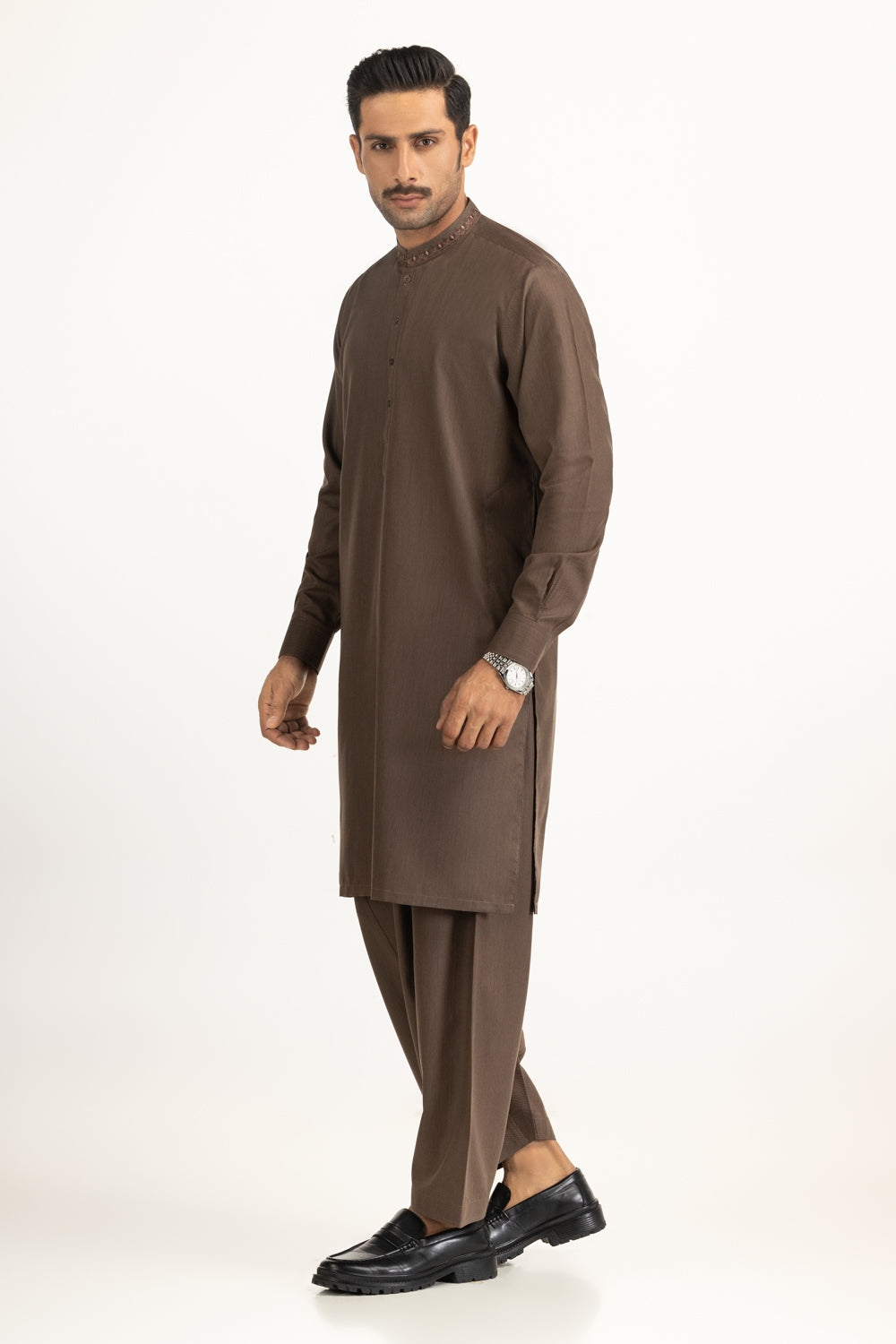 Regular Fit Embroidered Suits SK-EMB25-009