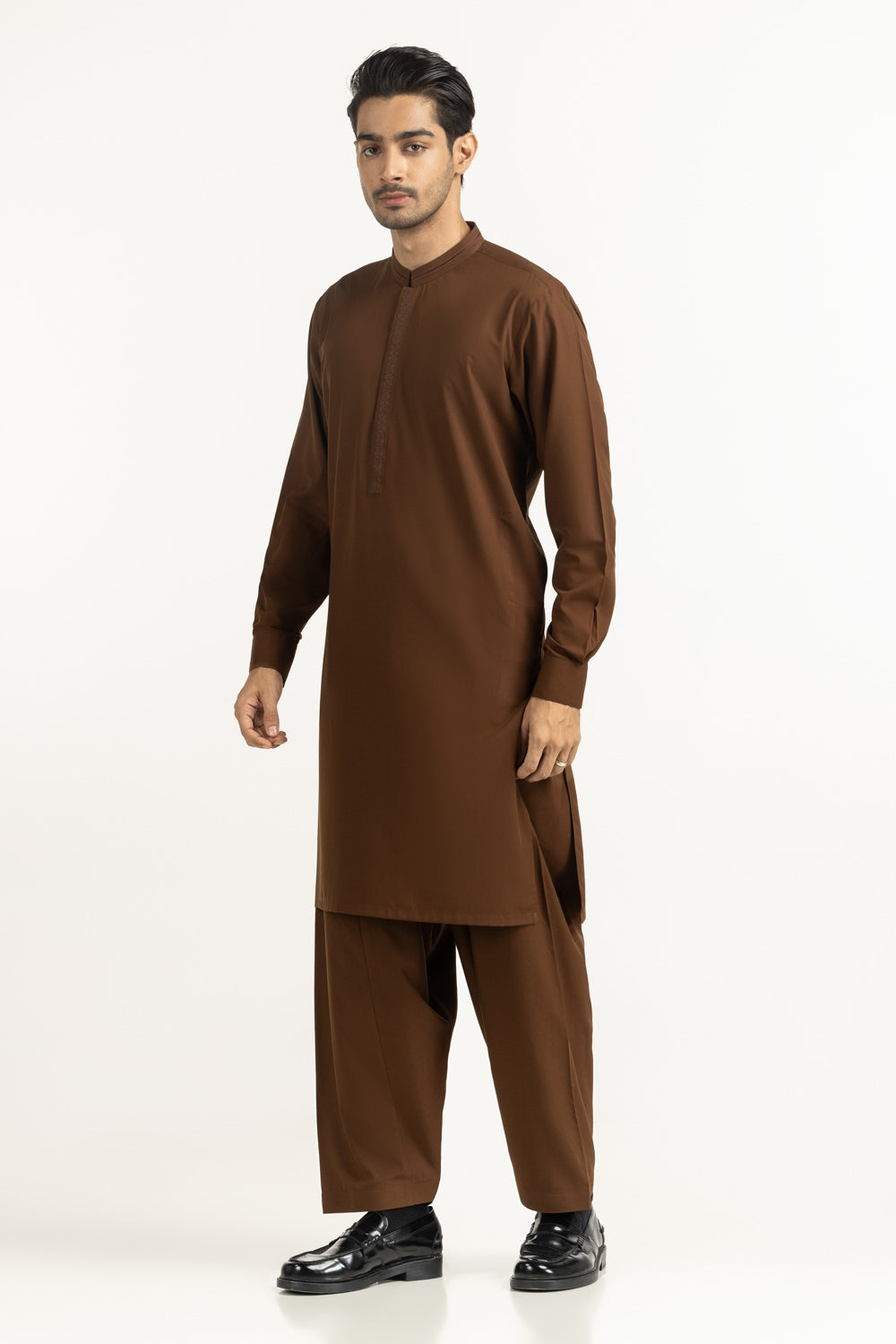 Regular Fit Embroidered Suits